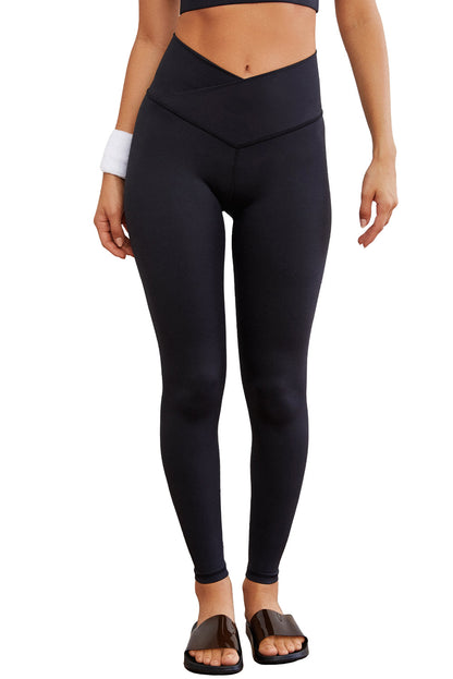 Arched Waist Seamless Active Leggings | Black