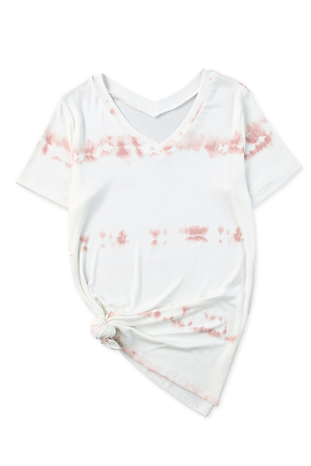 Sierra Striped Tie Dye Tee | Red