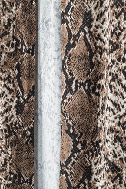 Snake Print Long Cardigan | Multicolour