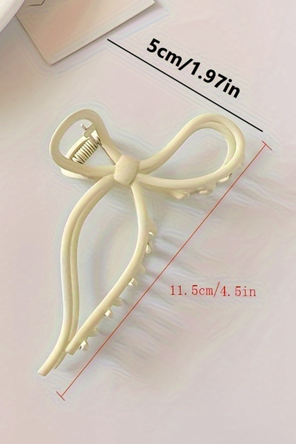 Long Tail Bowknot Hair Claw | Smoke Gray