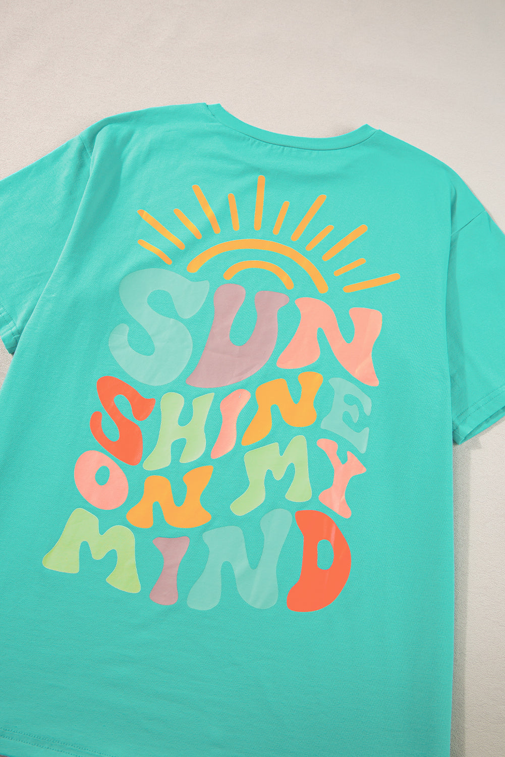 Sunshine On My Mind Graphic Tee | Mint Green