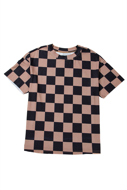 Checkmate Boyfriend Casual Tee | Light French Beige