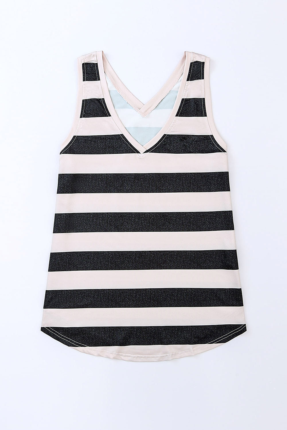 d V Neck Tank Top | Stripe