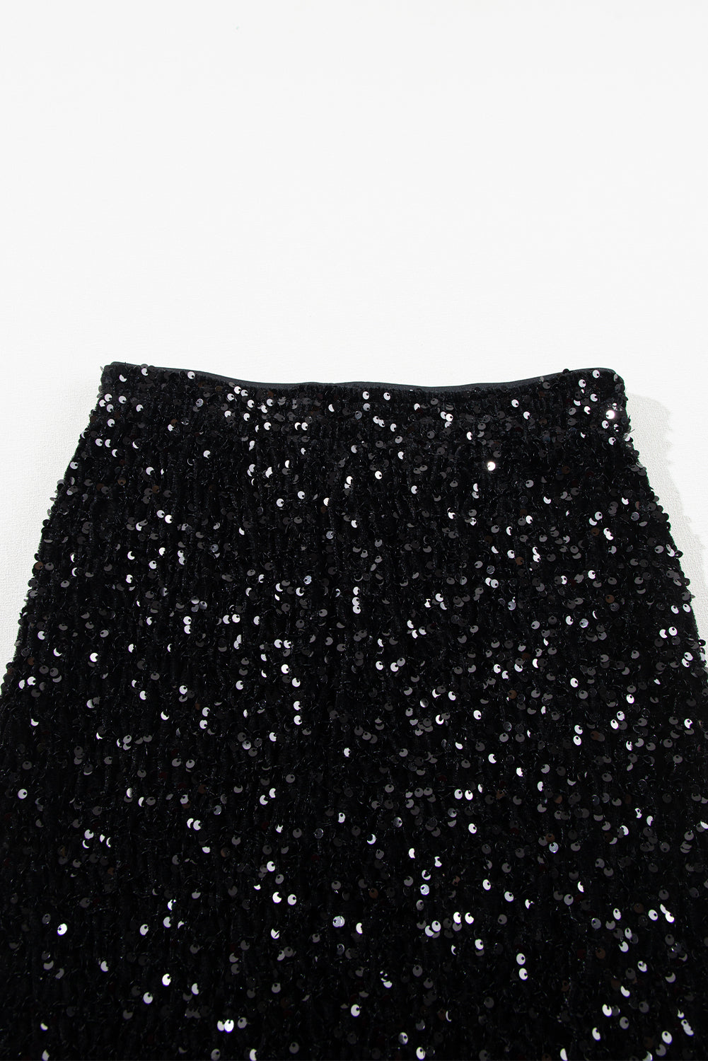 Sequin Bodycon Mini Skirt | Black