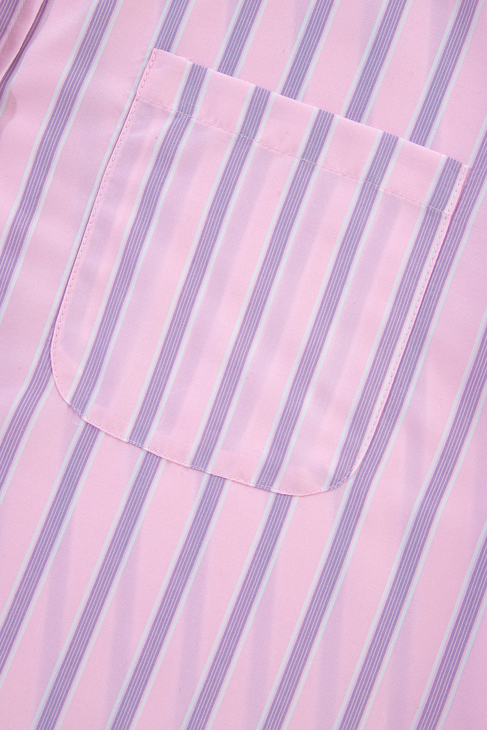 Chest Pocket Casual Shirt | Pink Stripe