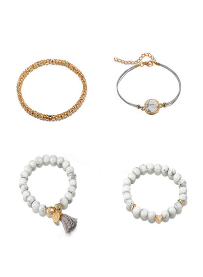 Marble Bracelet Set | Gray