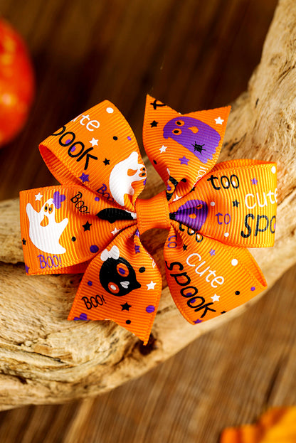 Halloween Random Pattern Bow Halloween Hair Clip | Citrus