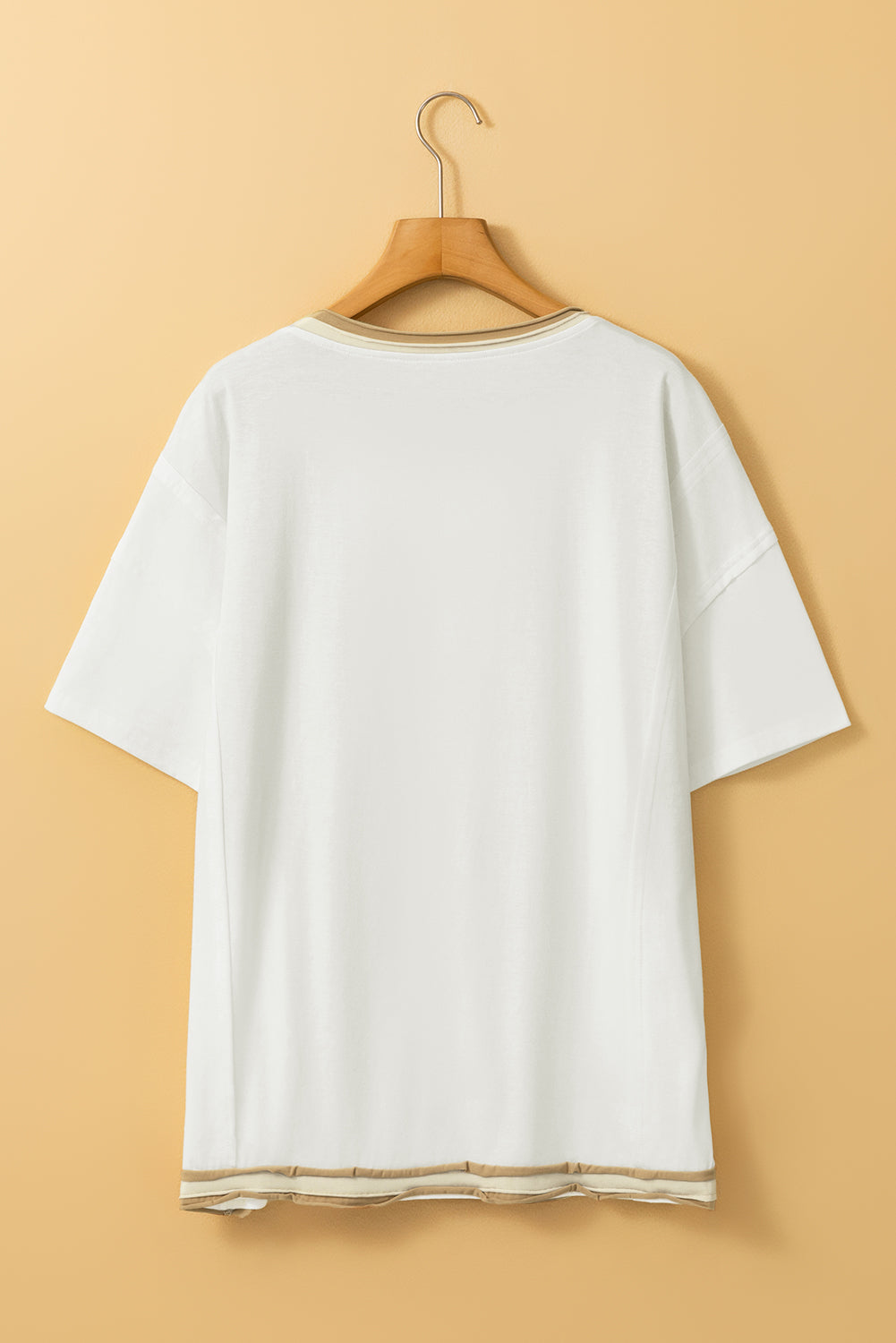 Shooting Star Patched Oversized T Shirt | White