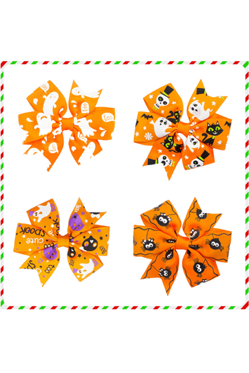 Halloween Random Pattern Bow Halloween Hair Clip | Citrus