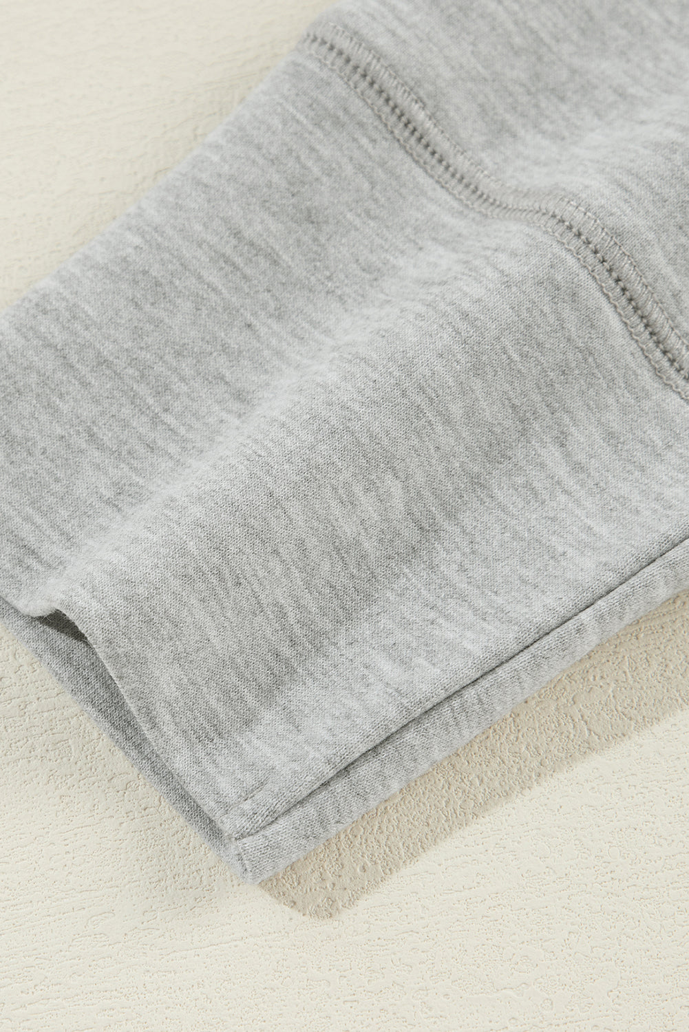 Exposed Seam Collared Pocketed Loose Sweatshirt | Light Grey