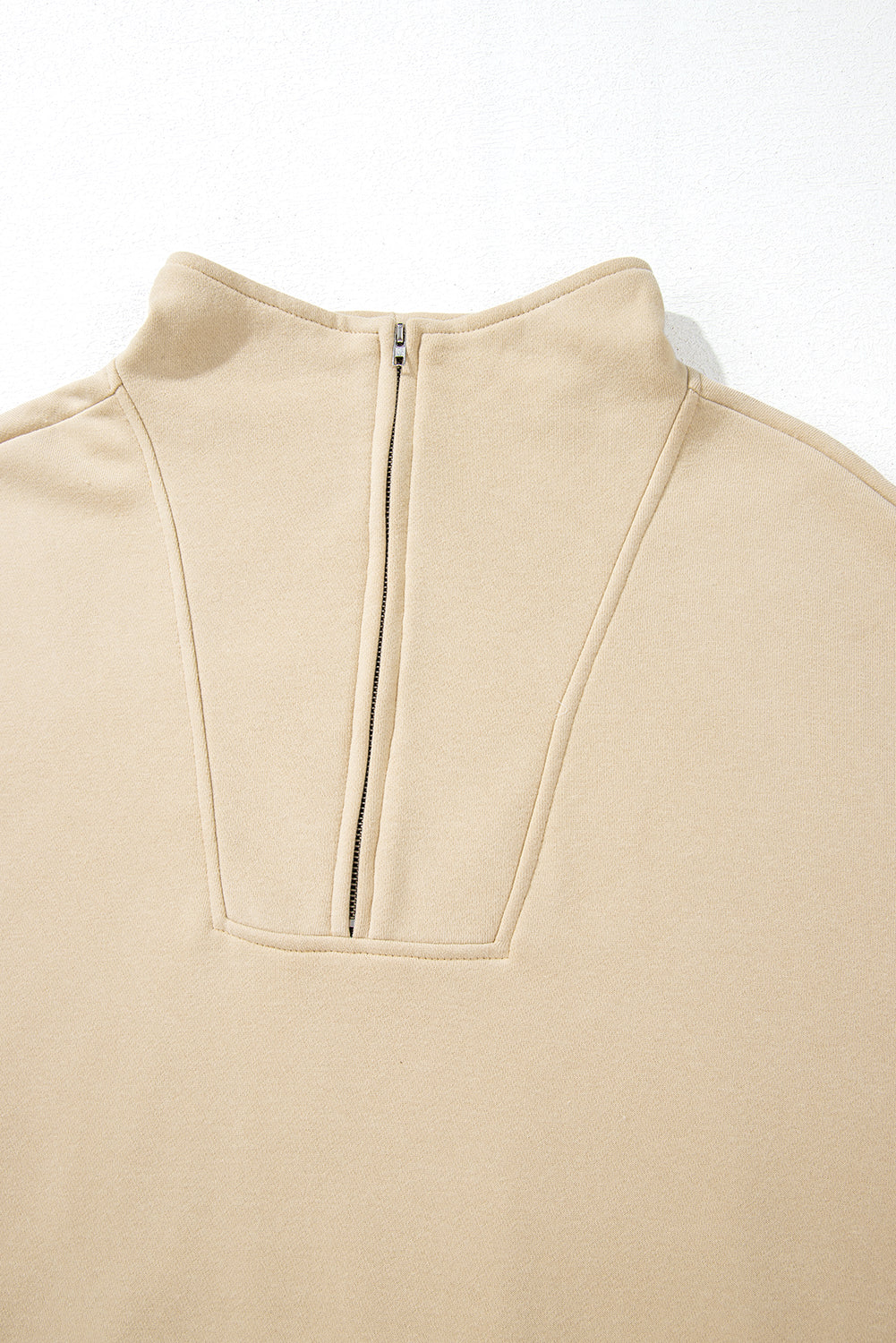 Zip-Up Stand Neck Kangaroo Pocket Sweatshirt | Smoke Gray