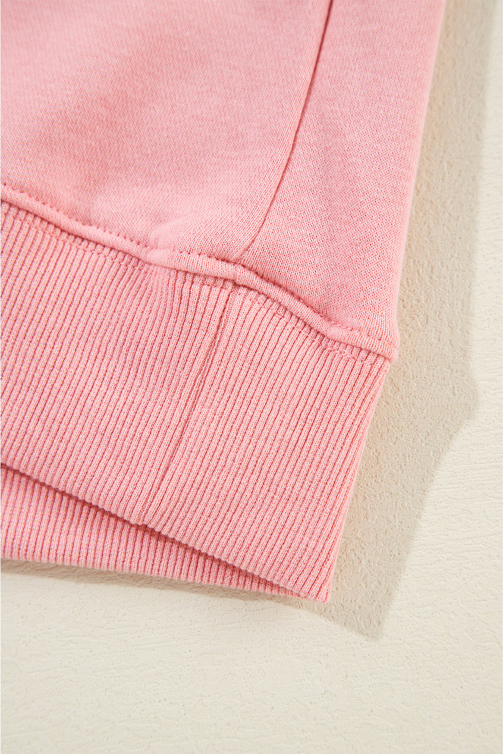 Solid Classic Crewneck Pullover Sweatshirt | Pink