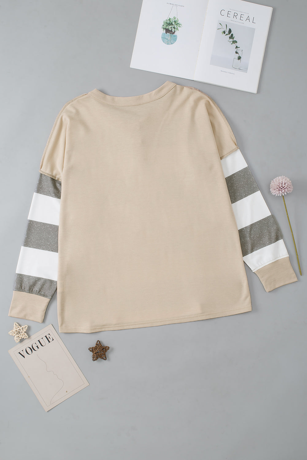 Striped Colourblock Patchwork Sweatshirt | Multicolour