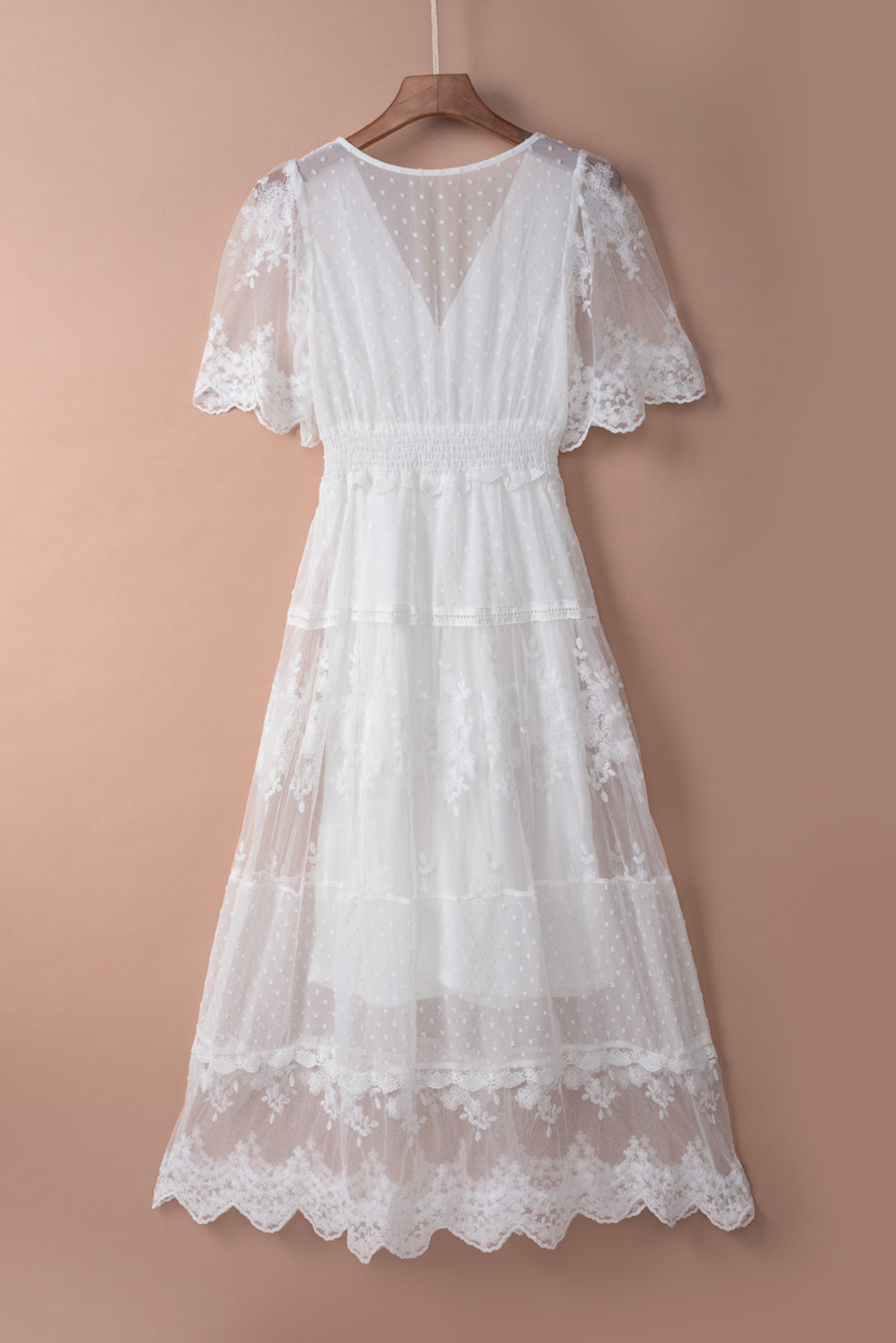 Luminous Dawn Lace Gown | White