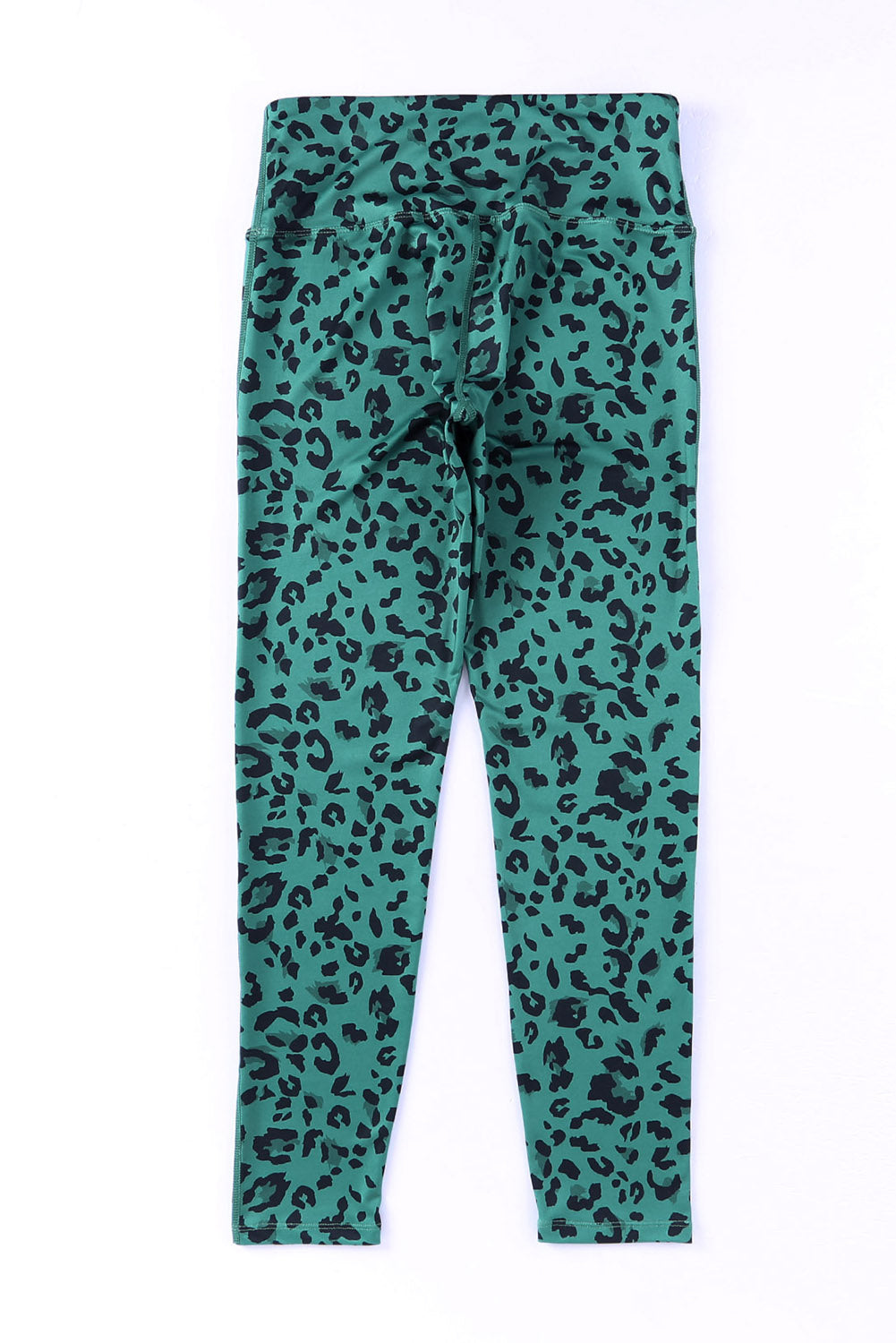 Classic Leopard Print Active Leggings | Green