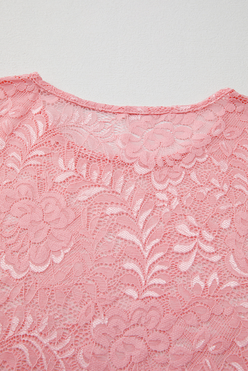 Floral Lace Sheer Long Sleeve Top | Blossom