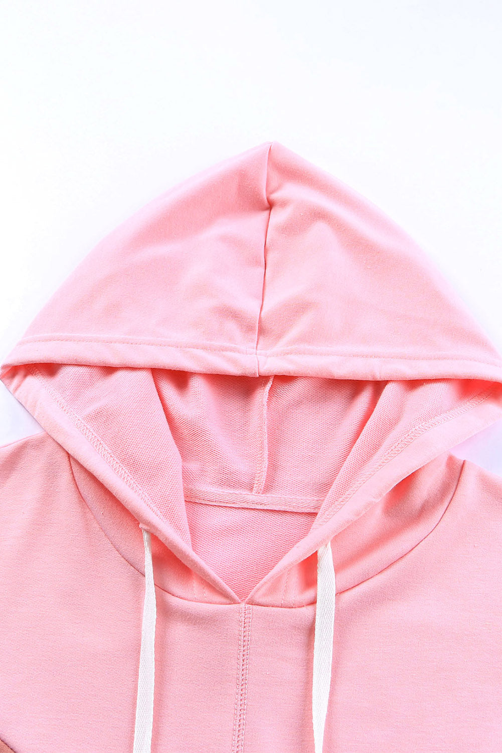 Plus Size Taupe Chevron Hooded Top | Pink