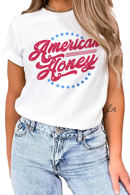 American Honey Graphic Tee | White