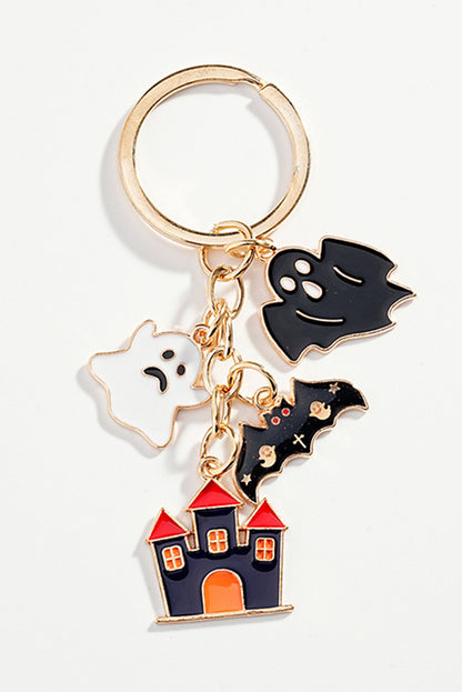 Funny Halloween Element Pendant Keychain | Black