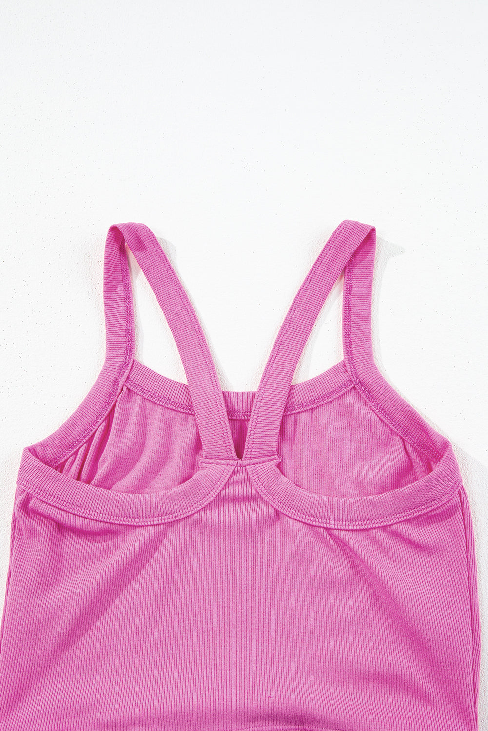 Athletic Ribbed Cropped Cami Top | Bonbon