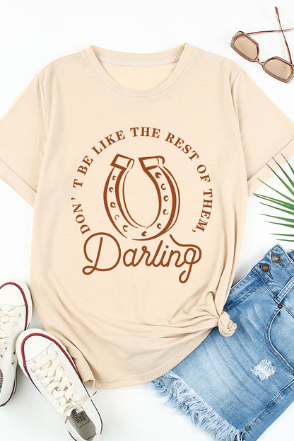 Do Not Be Like The Rest Of Them Darling Graphic Tee | Khaki