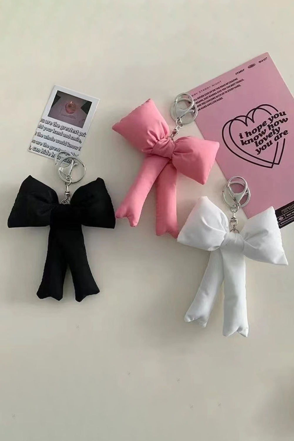 Cute 3D Bow Knot Keychain | Pink