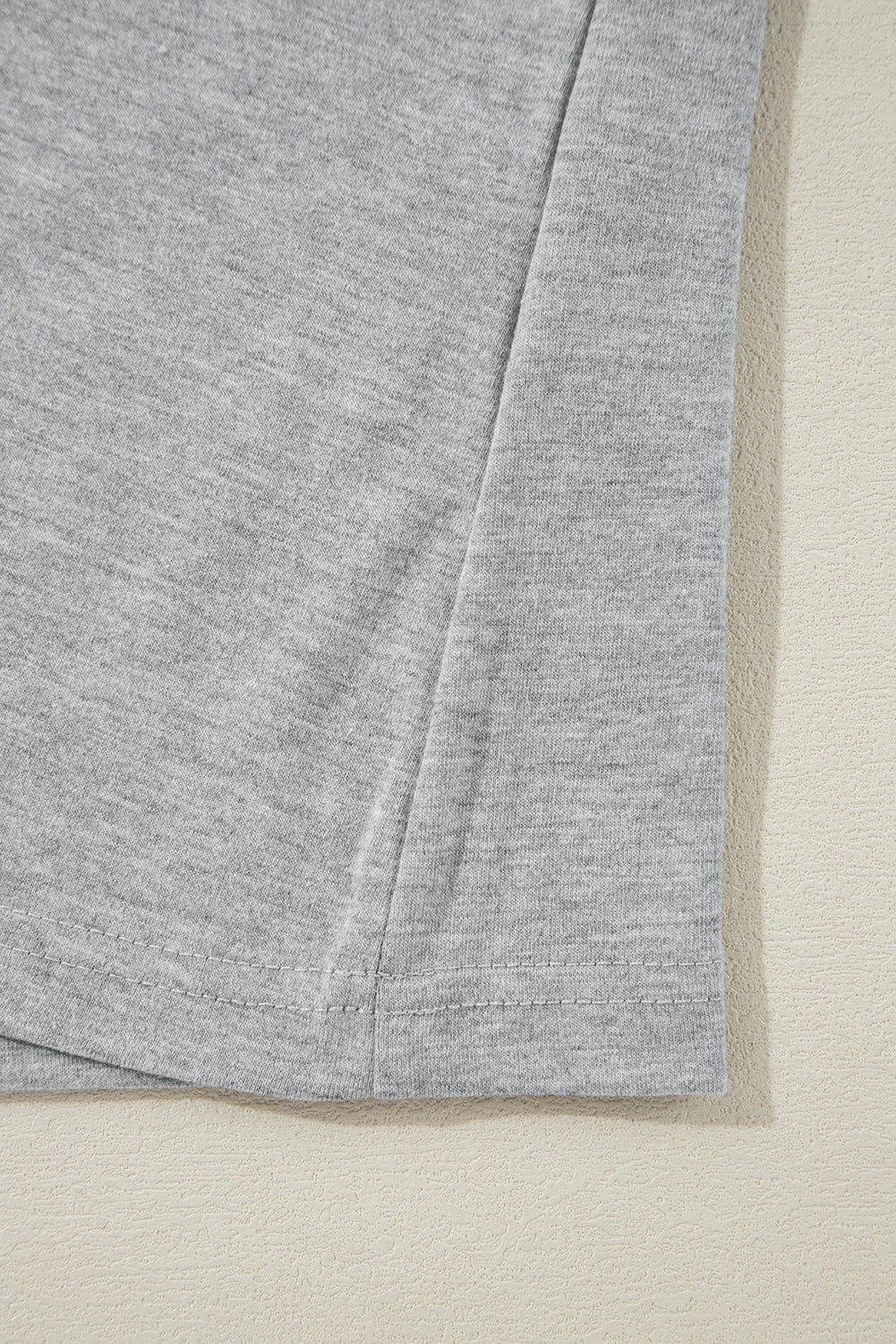 Crew Neck Pleated Tank Top | Gray