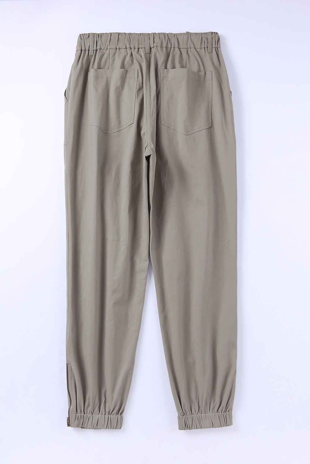 Slim Fit Pocketed Twill Jogger Pants | Green