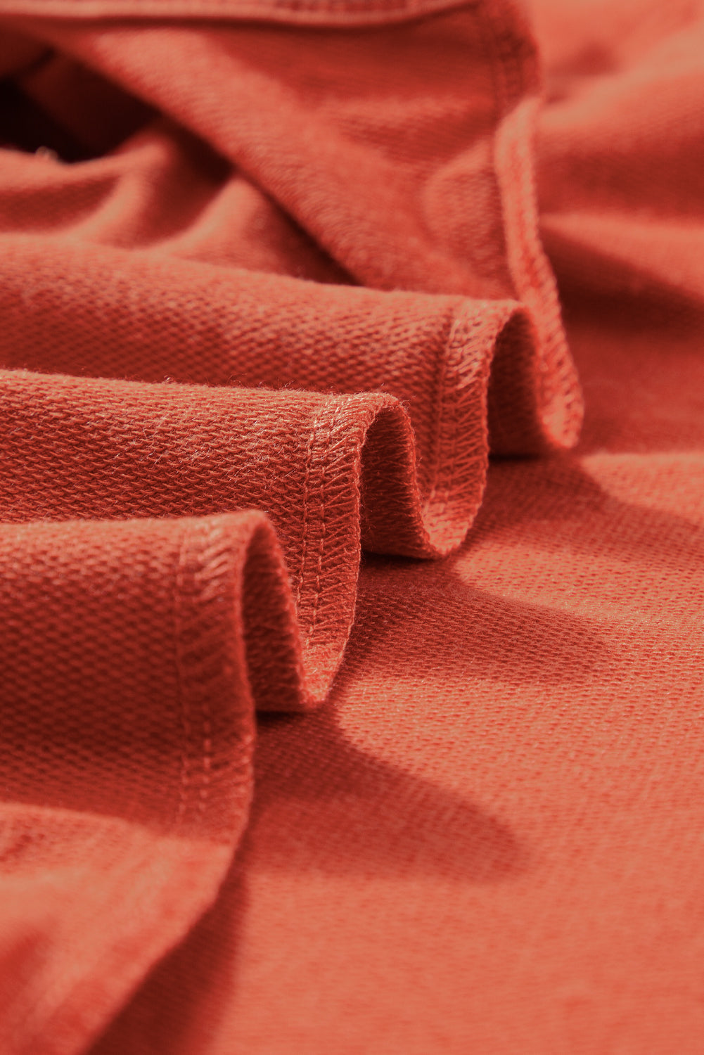 Tiered Ruffled Sleeve Crew Neck T Shirt | Orange