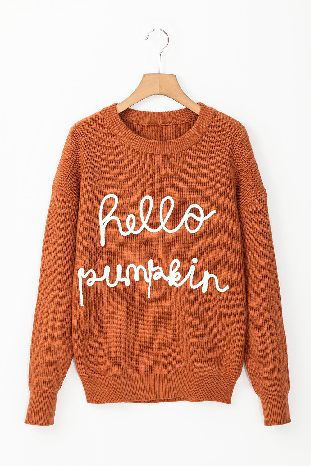 Hello Pumpkin Graphic Sweater | Flamingo