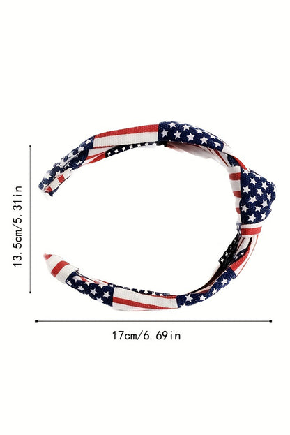 Flag Day Knotted Headband | Navy Blue