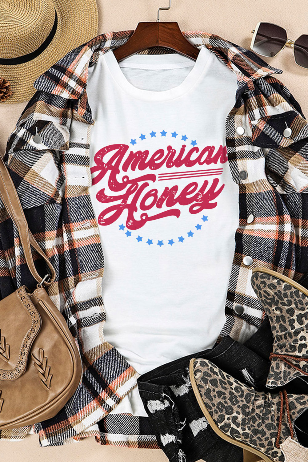 American Honey Graphic Tee | White