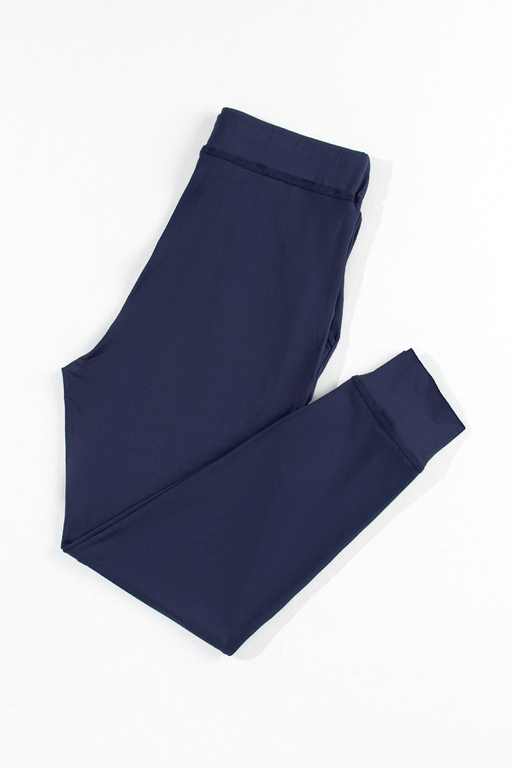 Drawstring Waist Pocketed Joggers | Navy Blue