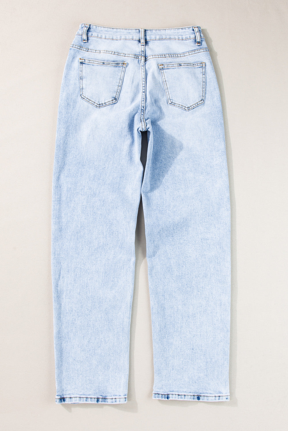 Acid Wash Straight Jeans | Beau Blue