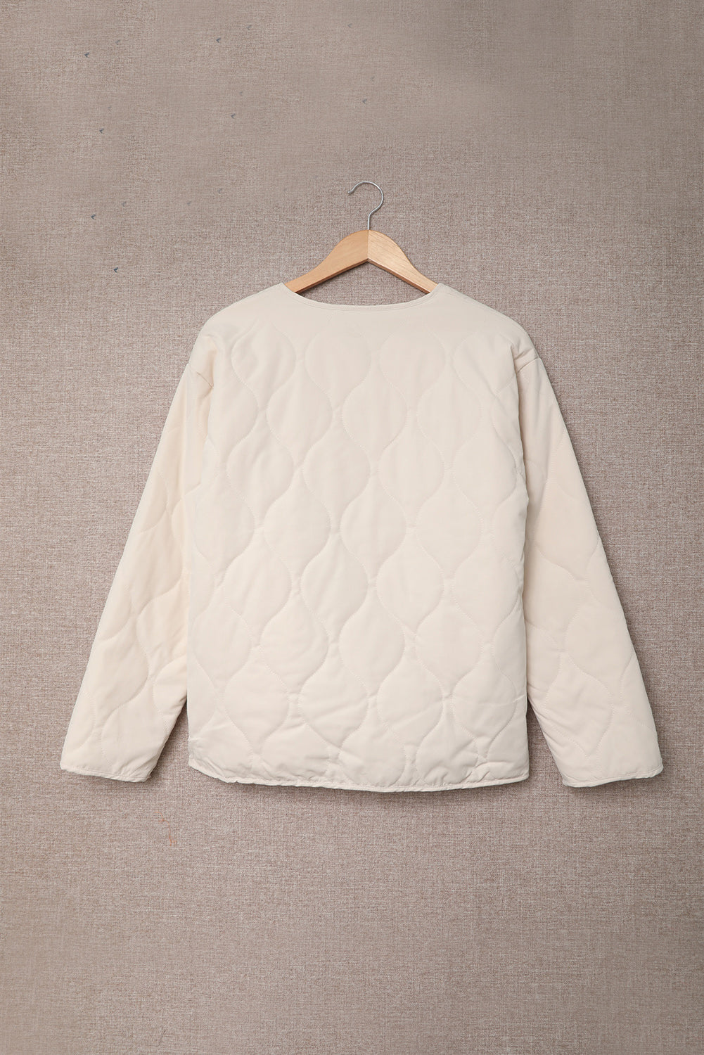 Buttoned Double-Sided Coat | White