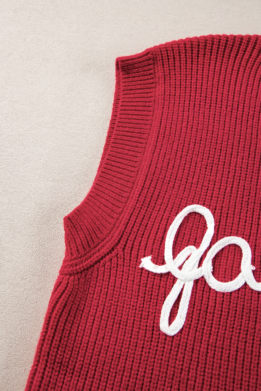 Game Day Rugby Football Season Sweater Vest | Racing Red