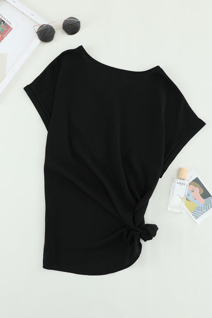 Zip To It Blouse | Black